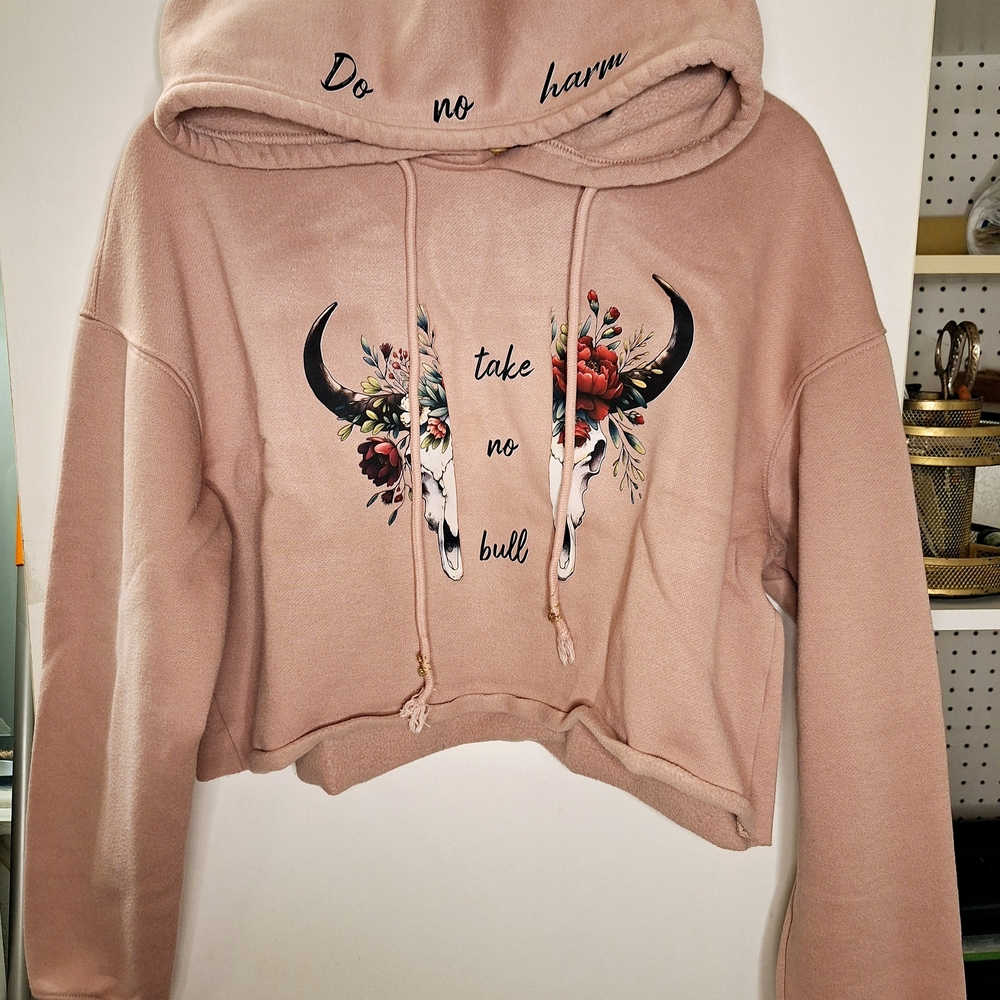 Women's Pink Graphic Hoodie